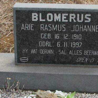 BLOMERUS Arie Rasmus Johannes 1910-1997