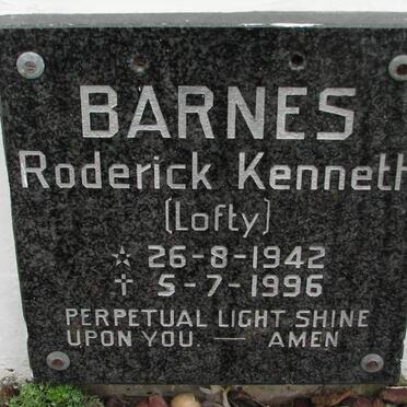 BARNES Roderick Kenneth 1942-1996