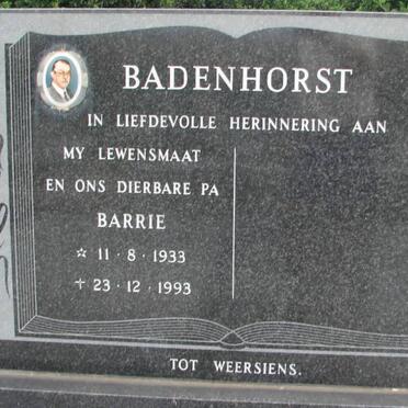 BADENHORST Barrie 1933-1993