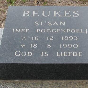 BEUKES Susan nee POGGENPOEL 1893-1990