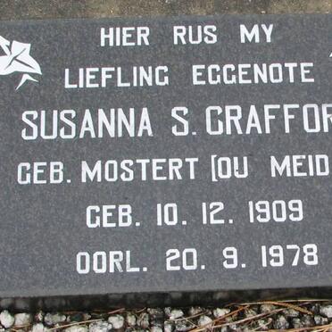 CRAFFORD Susanna S. nee MOSTERT 1909-1978