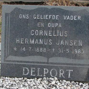 DELPORT Cornelius Hermanus Jansen 1888-1983
