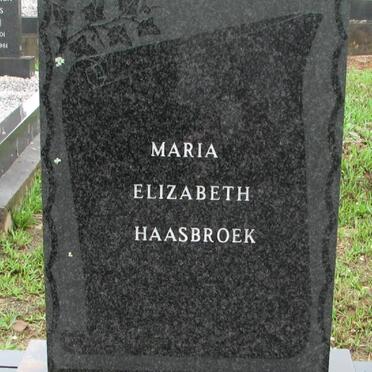HAASBROEK Maria Elizabeth