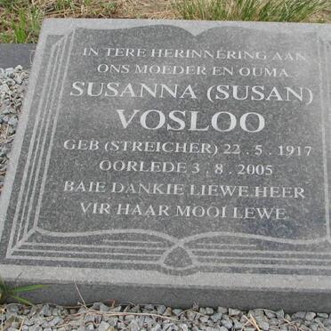 VOSLOO Susanna nee STREICHER 1917-2005