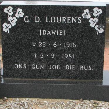 LOURENS G.D. 1916-1981