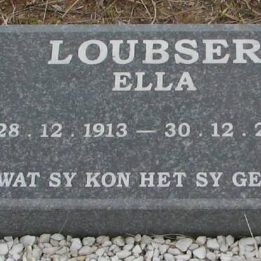 LOUBSER Ella 1913-2005
