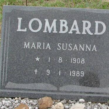 LOMBARD Maria Susanna 1908-1989