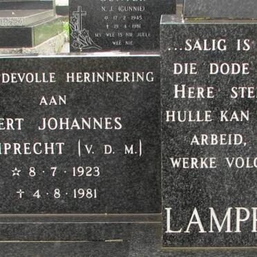 LAMPRECHT Gert Johannes V.D.M. 1923-1981