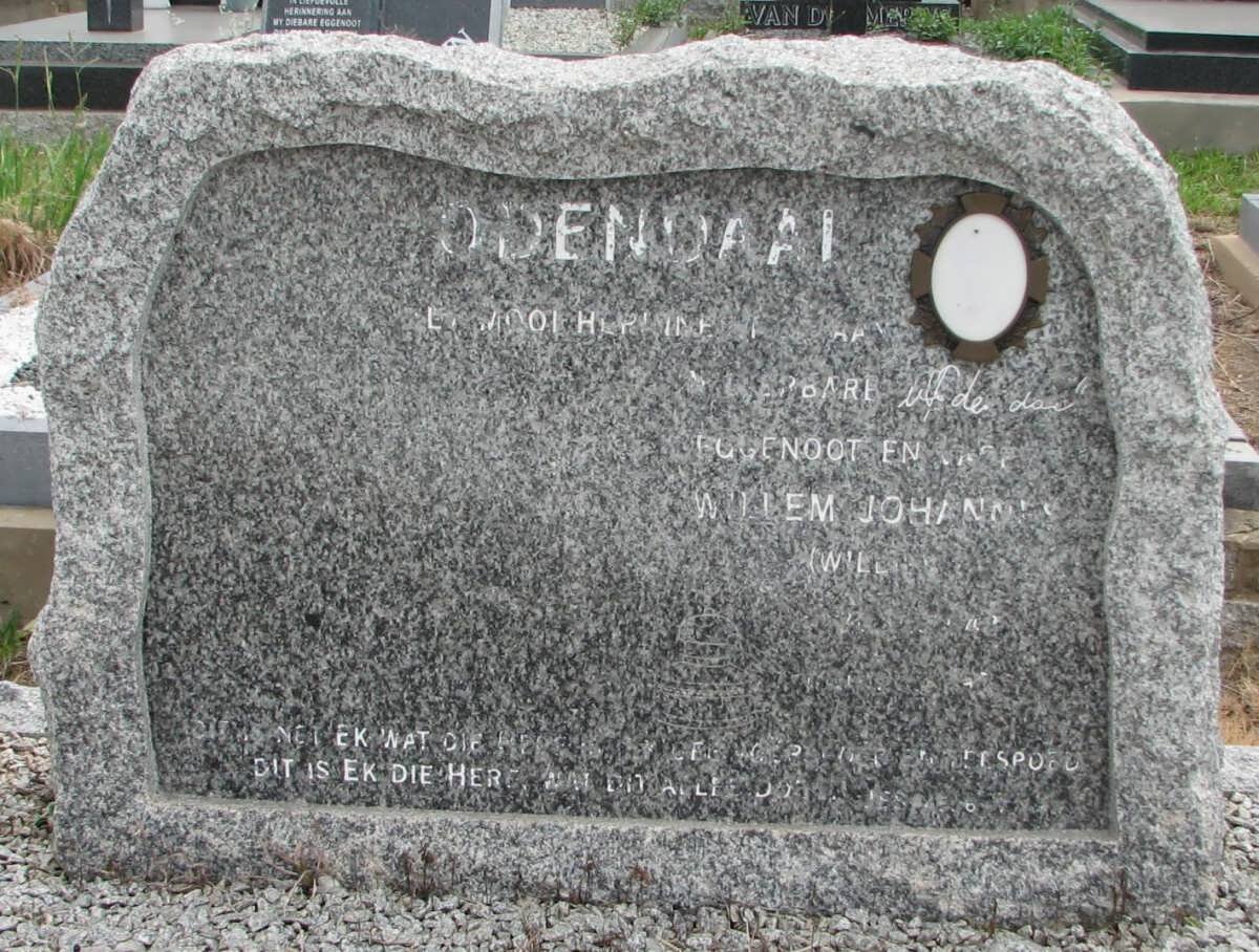 ODENDAAL Willem Johannes