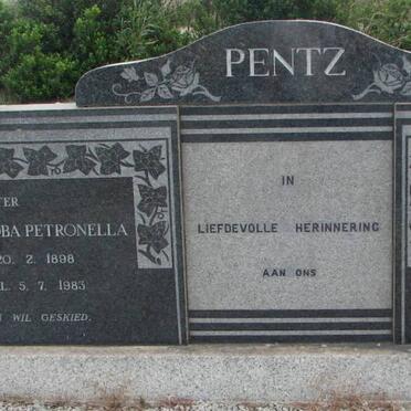 PENTZ Nicolaas Wilhelm 1899-1962 :: PENTZ Johanna Jacoba Petronella 1898-1983