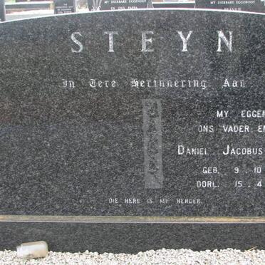 STEYN Daniel Jacobus Stefanus 1918-1987