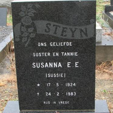 STEYN Susanna E.E. 1924-1983