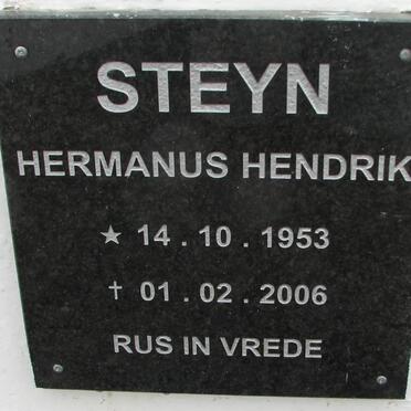 STEYN Hermanus Hendrik 1953-2006