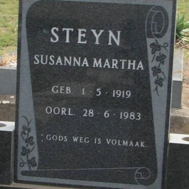 STEYN Susanna Martha 1919-1983