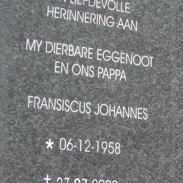 ? Fransiscus Johannes 1958-2009