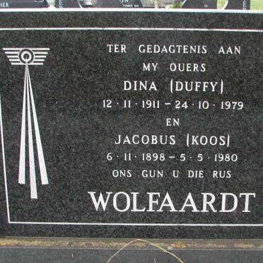 WOLFAARDT Jacobus 1898-1980 &amp; Dina 1911-1979