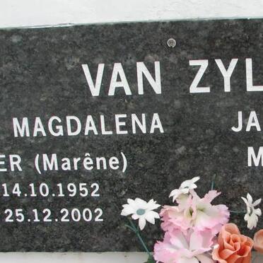 Zyl Jan Hendrik Marthinus, van 1925- &amp; Martha Magdalena VISSER 1952-2002