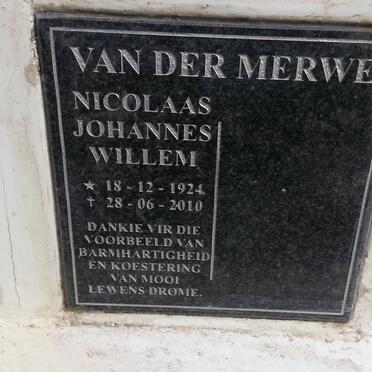 MERWE Nicolaas Johannes Willem, van der 1924-2010