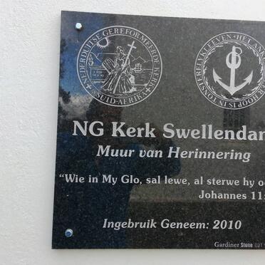 6. NG KERK Muur van herinnering