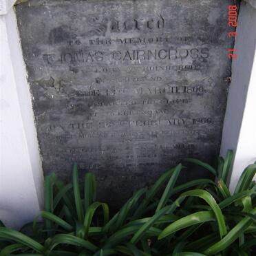 CAIRNCROSS Thomas 1800-1866