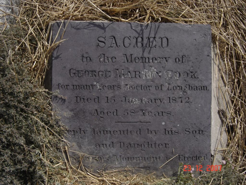 COOK George Martin -1872