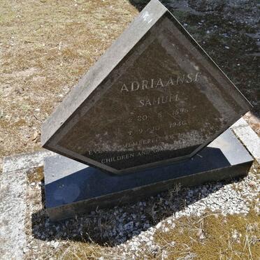 ADRIAANSE Samuel 1896-1940