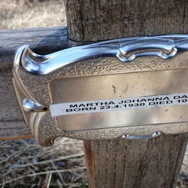 DANIELS Martha Johanna 1930-2019