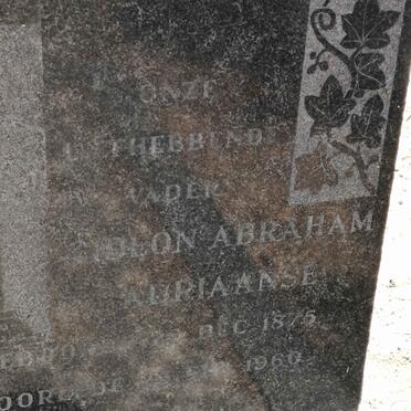 ADRIAANSE Gideon Abraham 1875-1960