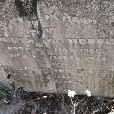 MORRIS Hedley Perry 1865-1942 &amp; Emily Ridge 1866-1940