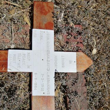 ABRAHAMS John Christian David 1903-1964