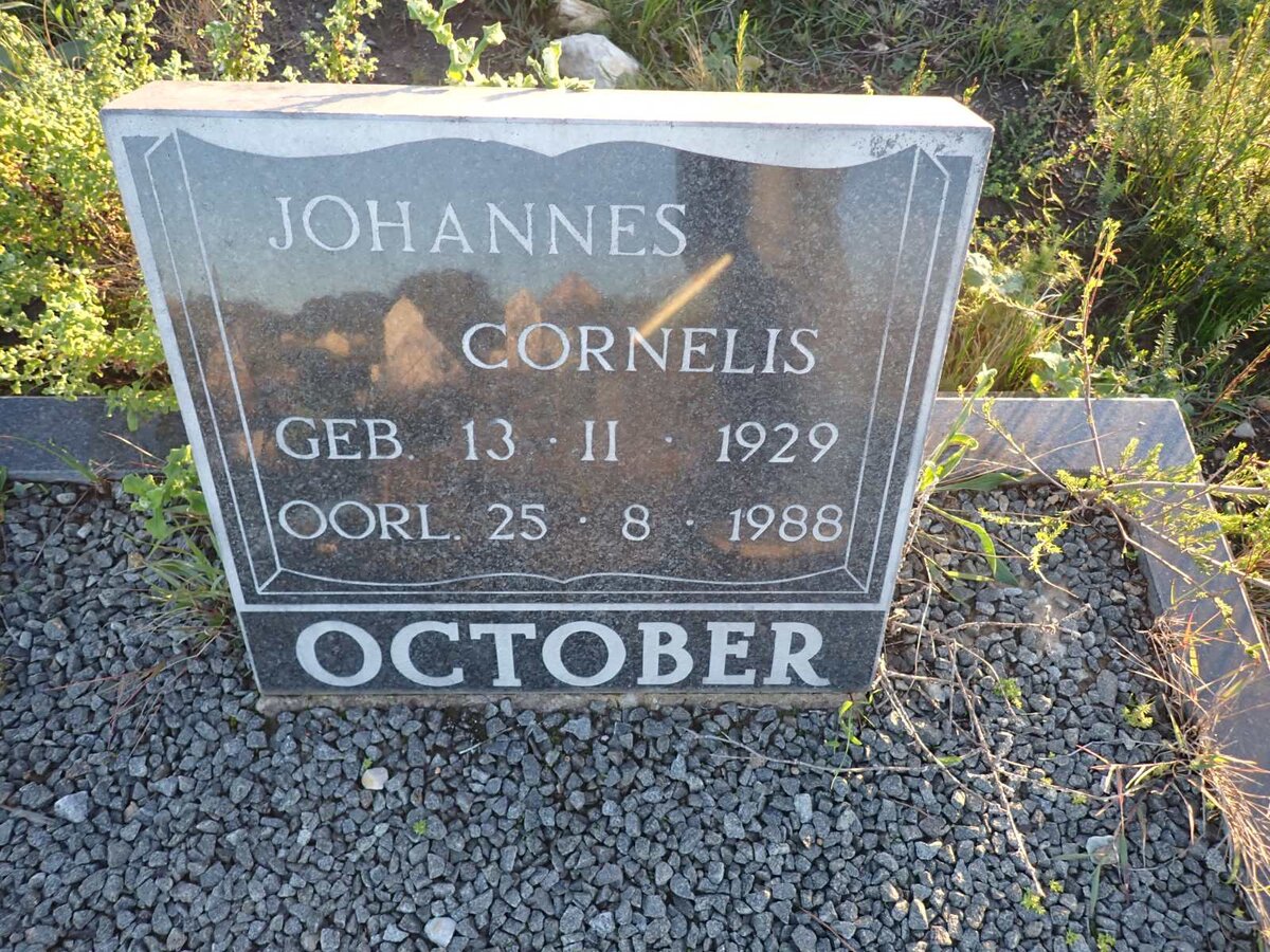 OCTOBER Johannes Cornelis 1929-1988
