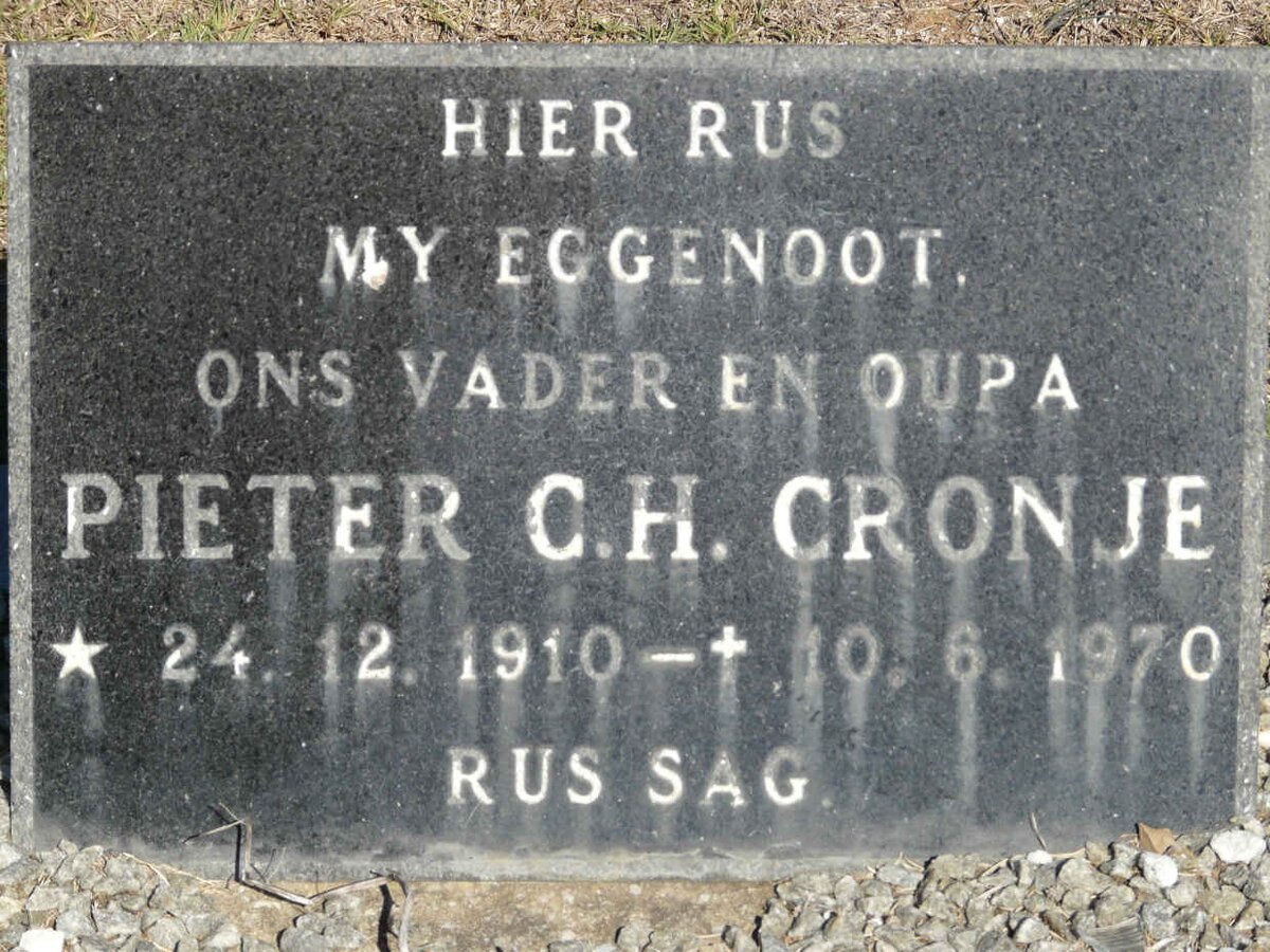 CRONJE Pieter 1910-1970 & Margaret 1915-2012 _2