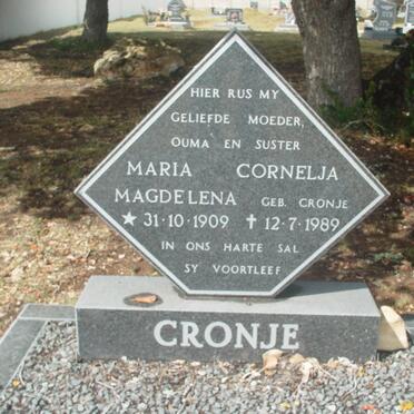 CRONJE Maria Cornelja Magdelena nee CRONJE 1909-1989