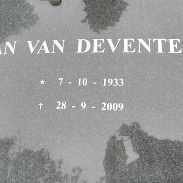 DEVENTER Jan, van 1933-2009