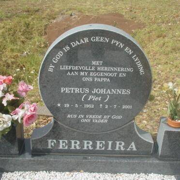 FERREIRA Petrus Johannes 1952-2001