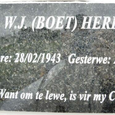 HERBST W.J. 1943-2009