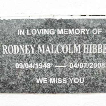 HIBBERT Rodney Malcolm 1948-2008