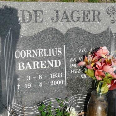 JAGER Cornelius Barend, de 1933-2000