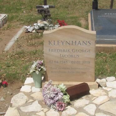 KLEYNHANS Frederik George Jacobus 1945-2018