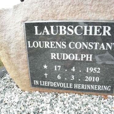 LAUBSCHER Lourens Constant Rudolph 1952-2010