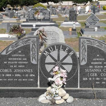 MULLER Jacobus Johannes 1909-1974 &amp; Susanna Catharina CONRADIE 1911-1995