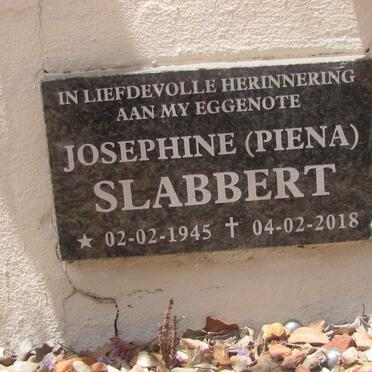 SLABBERT Josephine 1945-2018