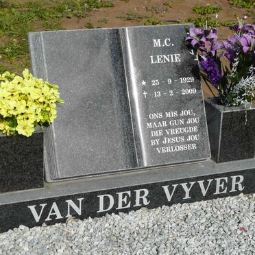 VYVER M.C., van der 1929-2009