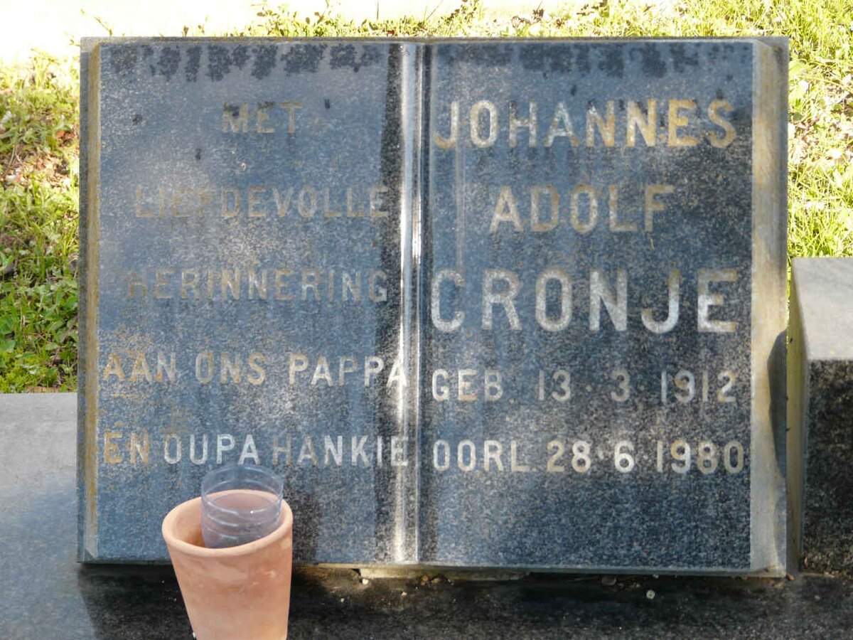 CRONJE Johannes Adolf 1912-1980