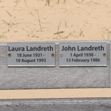 LANDRETH John 1930-1986 &amp; Laura 1931-1993