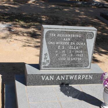 ANTWERPEN E.S., van 1908-1993