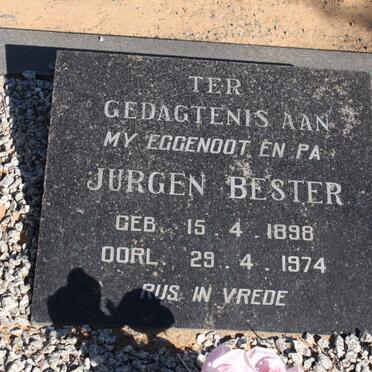 BESTER Jurgen 1898-1974 &amp; Emmerentia Jacoba Maria ALBERTYN 1900-1983