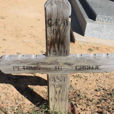 CRONJE Petrus J.G. 1929-1996