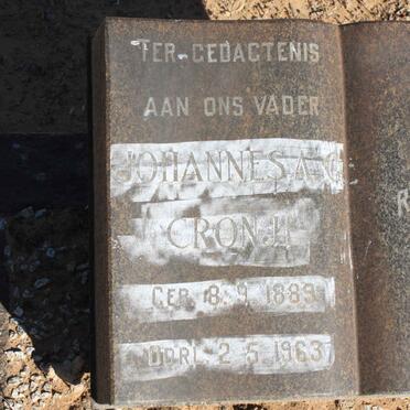 CRONJE Johannes C. 1889-1963