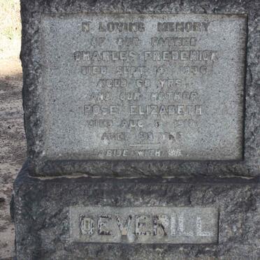 DEVERILL Charles Frederick -1936 &amp; Rose -1910